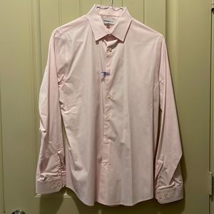 Express 1MX Light Pink Long Sleeve Button Down